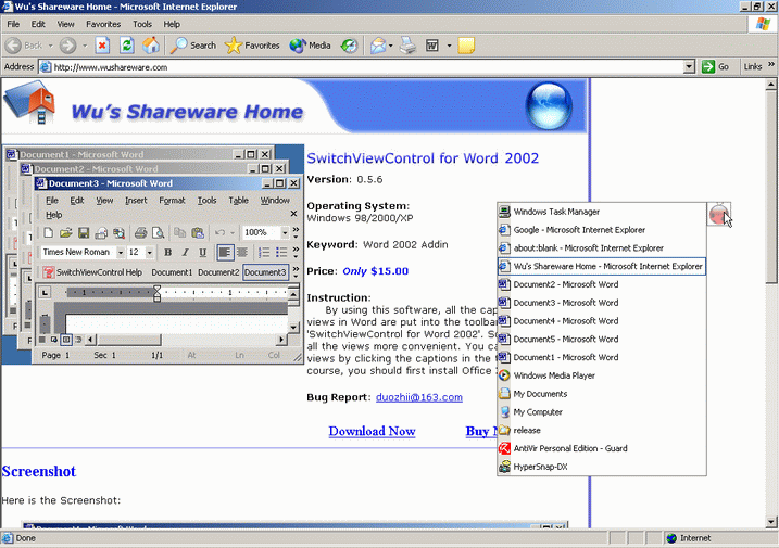 Open Windows Manager Screenshot